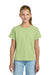 Gildan 3000B Youth Short Sleeve Crewneck T-Shirt Pistachio Green Model Front