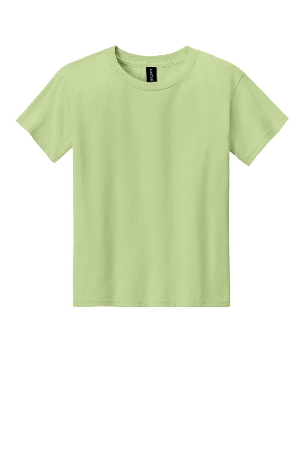 Gildan 3000B Youth Short Sleeve Crewneck T-Shirt Pistachio Green Flat Front