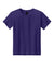 Gildan 3000B Youth Short Sleeve Crewneck T-Shirt Purple Flat Front