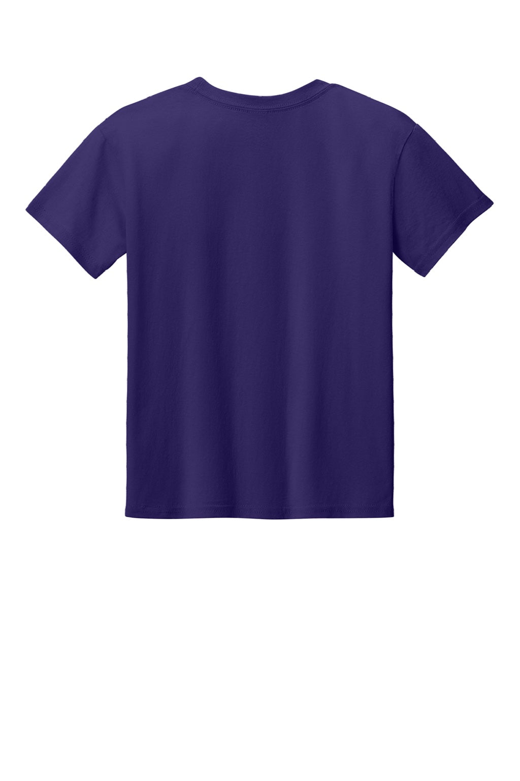 Gildan 3000B Youth Short Sleeve Crewneck T-Shirt Purple Flat Back