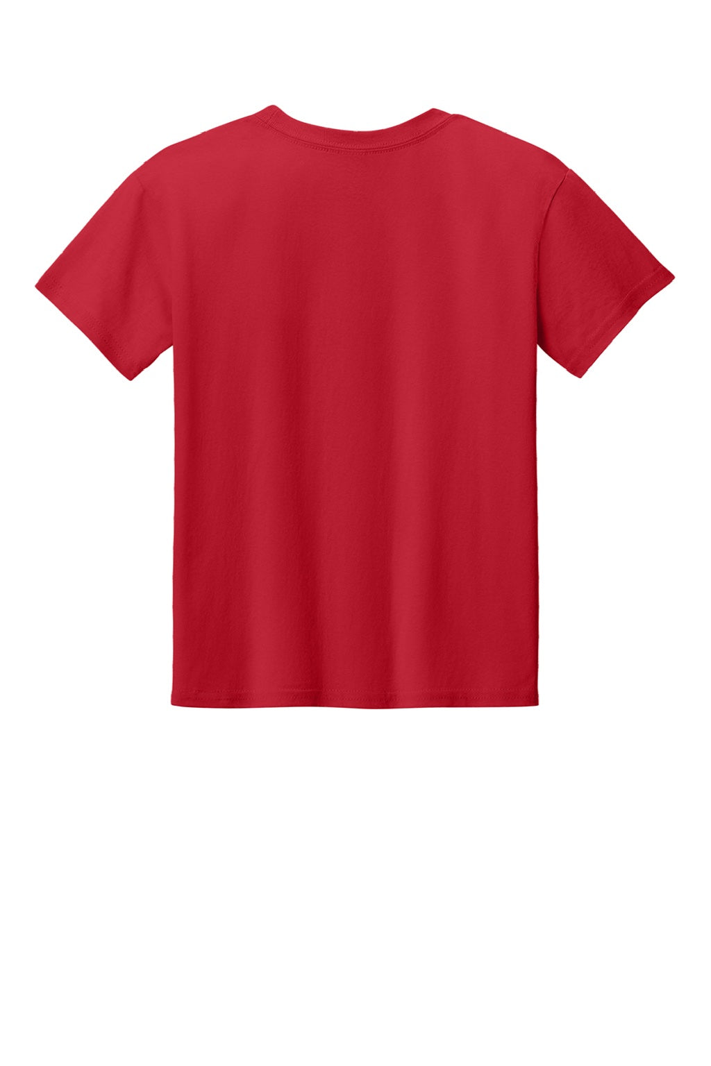 Gildan 3000B Youth Short Sleeve Crewneck T-Shirt Red Flat Back