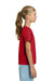 Gildan 3000B Youth Short Sleeve Crewneck T-Shirt Red Model Side