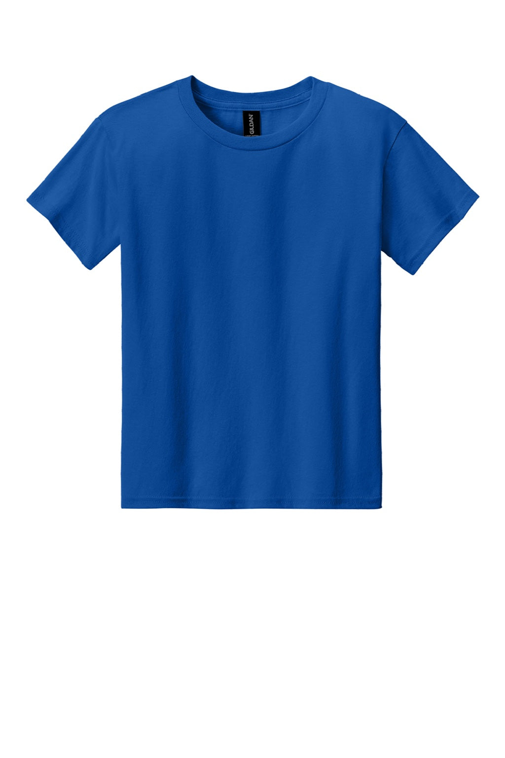 Gildan 3000B Youth Short Sleeve Crewneck T-Shirt Royal Blue Flat Front