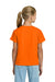 Gildan 3000B Youth Short Sleeve Crewneck T-Shirt Safety Orange Model Back