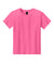 Gildan 3000B Youth Short Sleeve Crewneck T-Shirt Safety Pink Flat Front