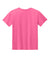Gildan 3000B Youth Short Sleeve Crewneck T-Shirt Safety Pink Flat Back