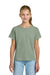 Gildan 3000B Youth Short Sleeve Crewneck T-Shirt Sage Green Model Front