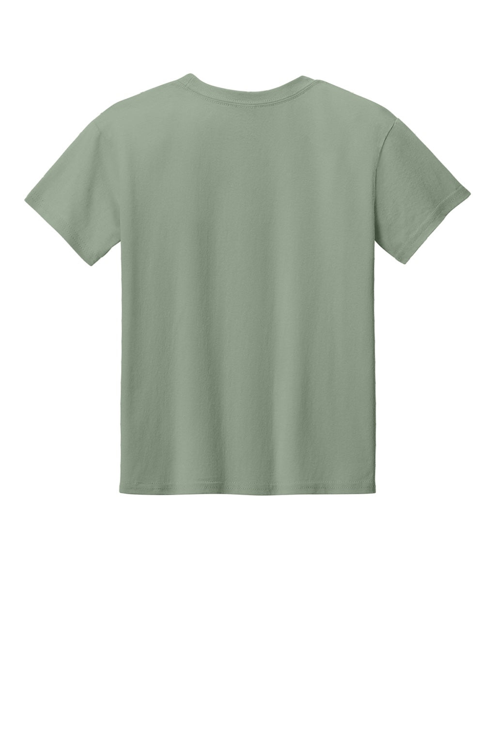 Gildan 3000B Youth Short Sleeve Crewneck T-Shirt Sage Green Flat Back