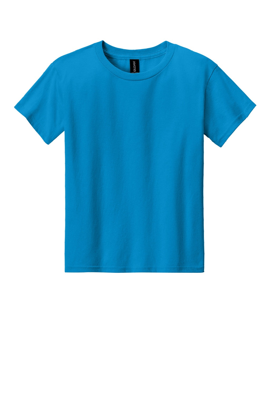 Gildan 3000B Youth Short Sleeve Crewneck T-Shirt Sapphire Blue Flat Front