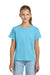 Gildan 3000B Youth Short Sleeve Crewneck T-Shirt Sky Blue Model Front
