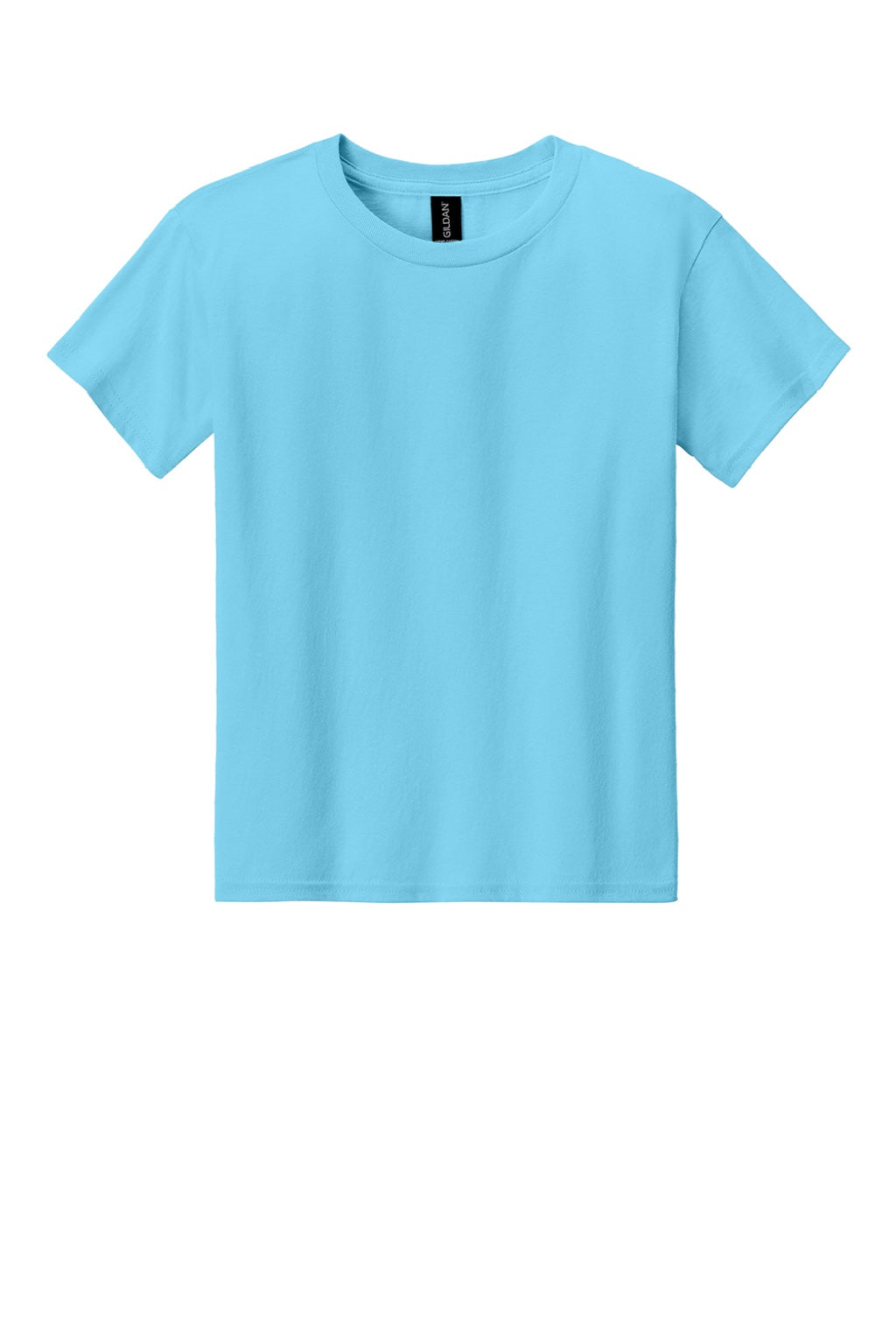 Gildan 3000B Youth Short Sleeve Crewneck T-Shirt Sky Blue Flat Front