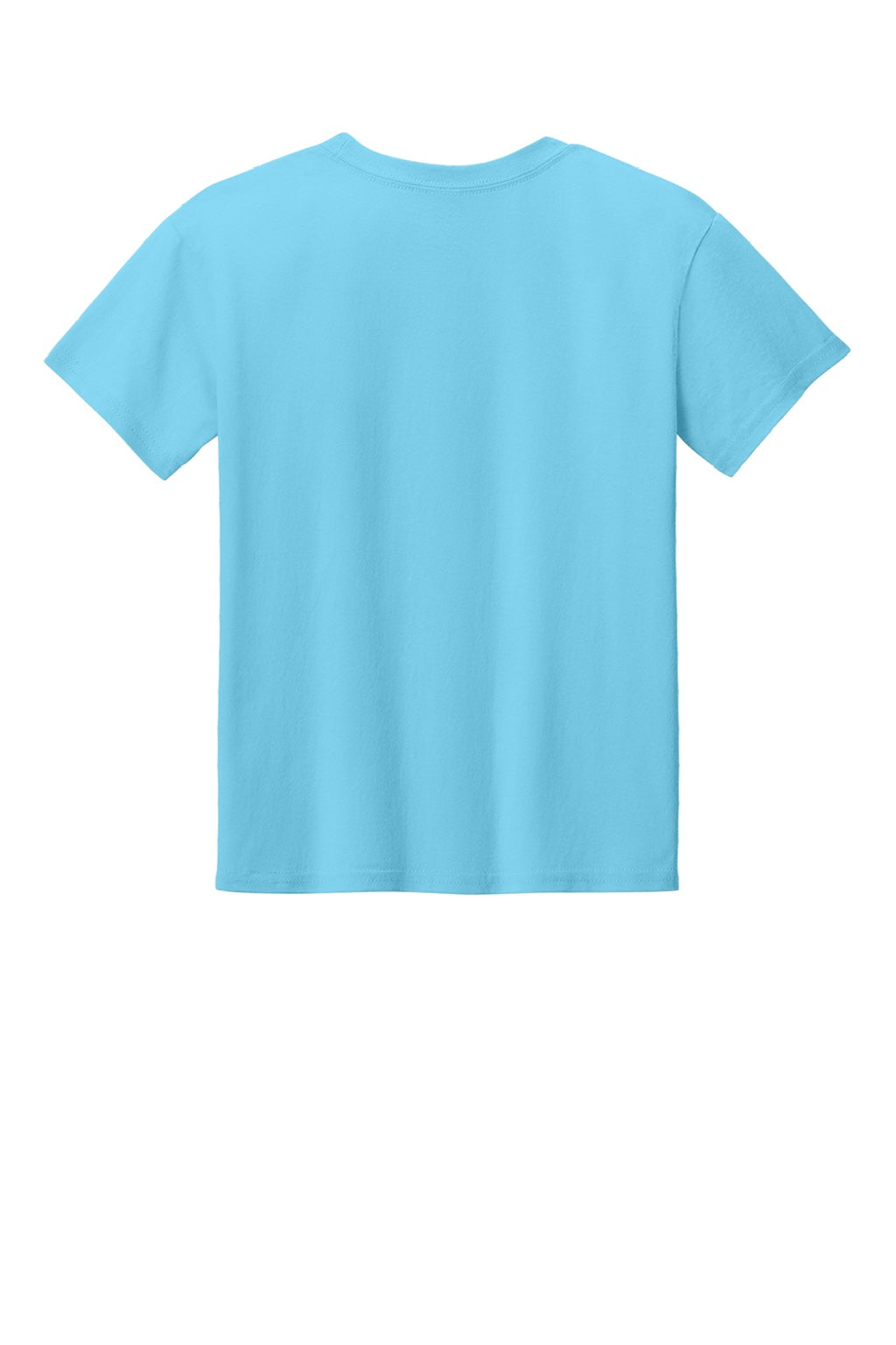 Gildan 3000B Youth Short Sleeve Crewneck T-Shirt Sky Blue Flat Back