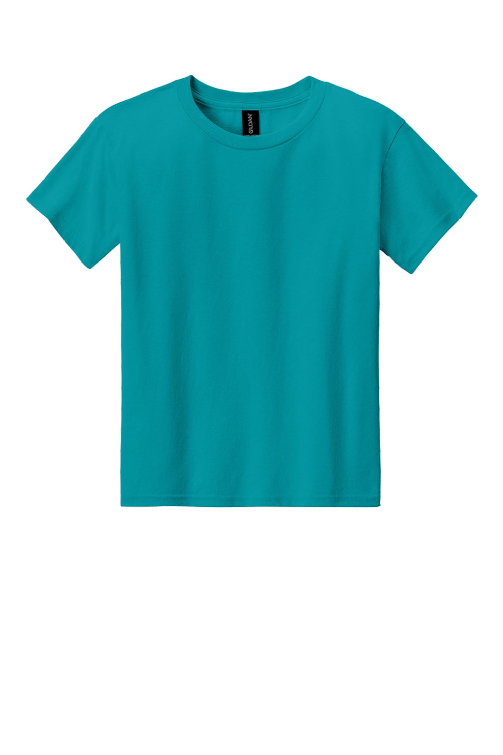 Gildan 3000B Youth Short Sleeve Crewneck T-Shirt Tropical Blue Flat Front