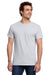 Gildan 3000 Mens Short Sleeve Crewneck T-Shirt Ash Grey Model Front