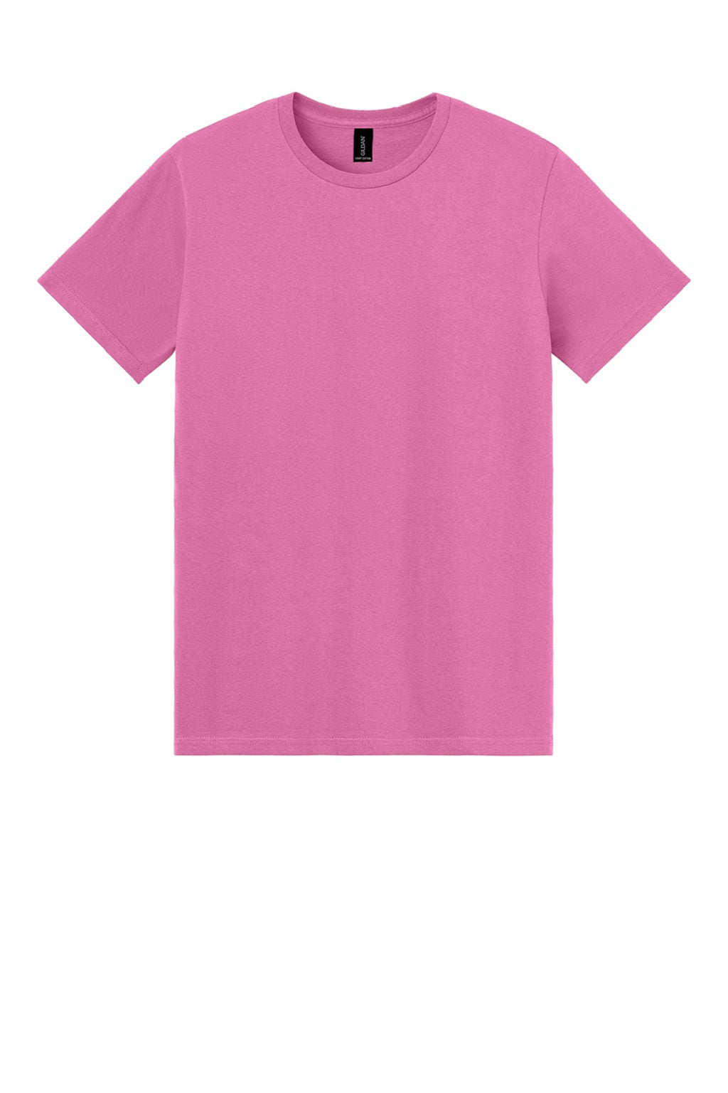 Gildan 3000 Mens Short Sleeve Crewneck T-Shirt Azalea Pink Flat Front