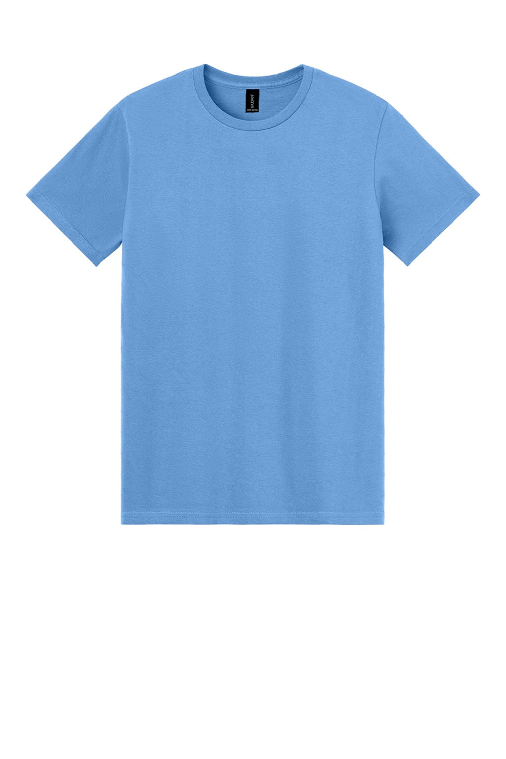 Gildan 3000 Mens Short Sleeve Crewneck T-Shirt Carolina Blue Flat Front