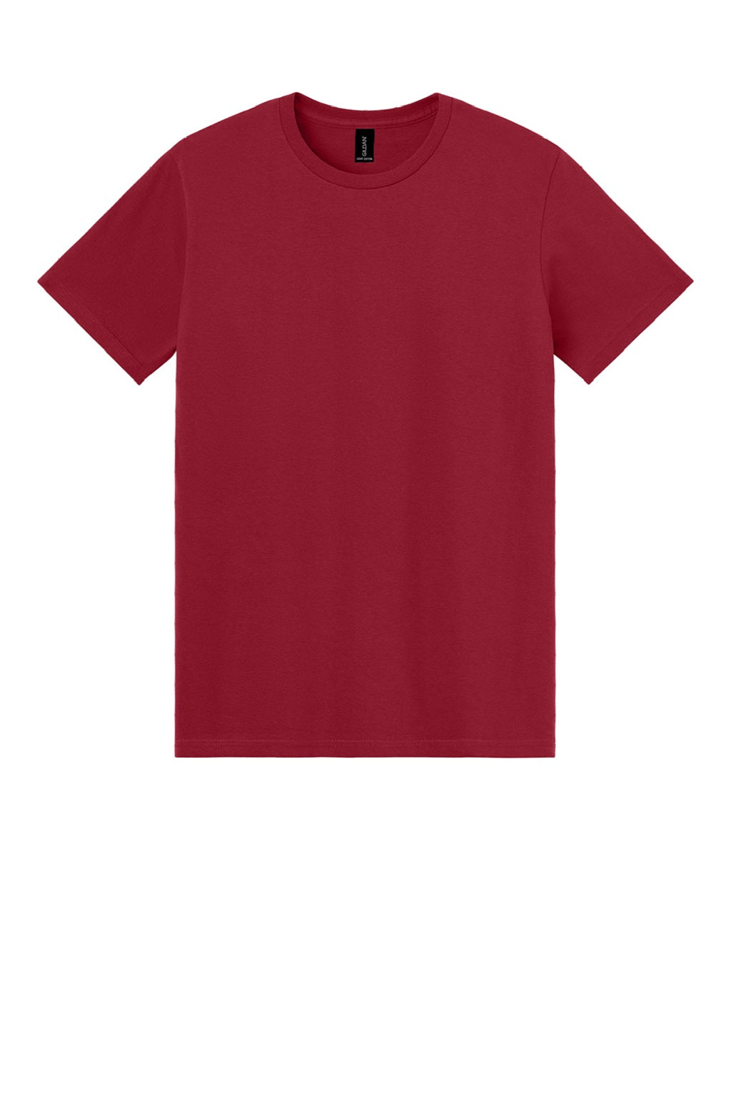 Gildan 3000 Mens Short Sleeve Crewneck T-Shirt Cherry Red Flat Front