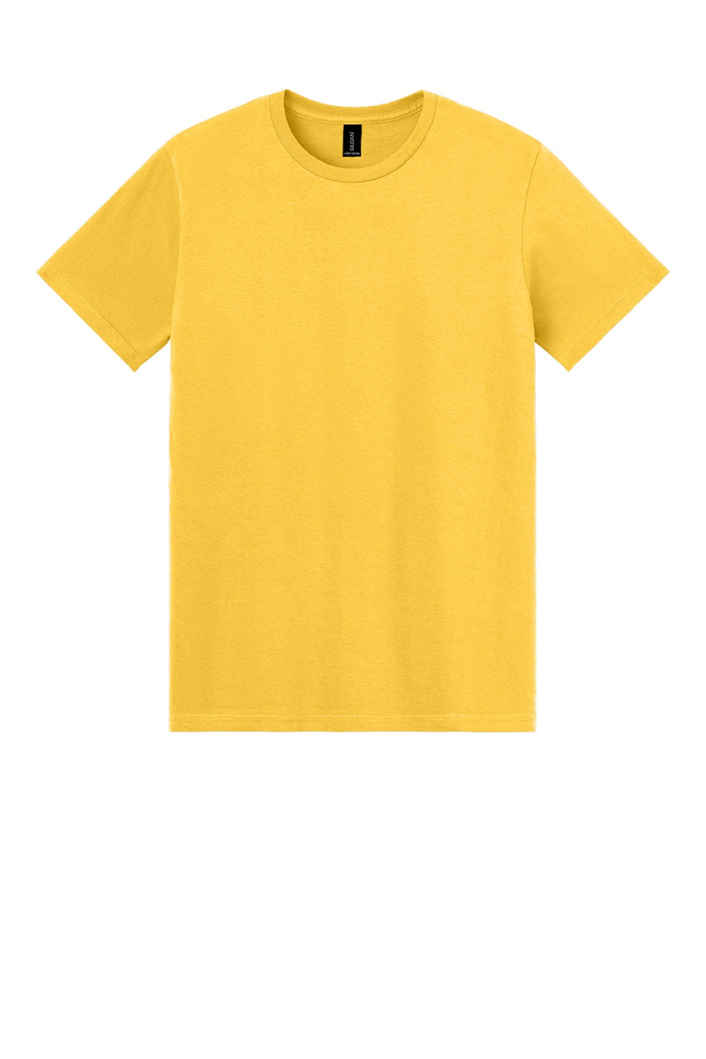 Gildan 3000 Mens Short Sleeve Crewneck T-Shirt Daisy Yellow Flat Front