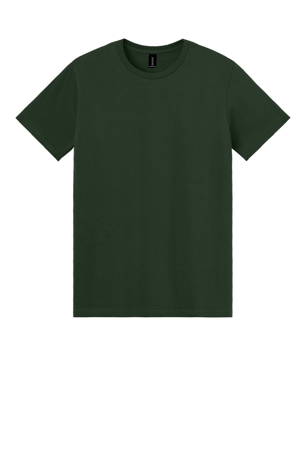 Gildan 3000 Mens Short Sleeve Crewneck T-Shirt Forest Green Flat Front