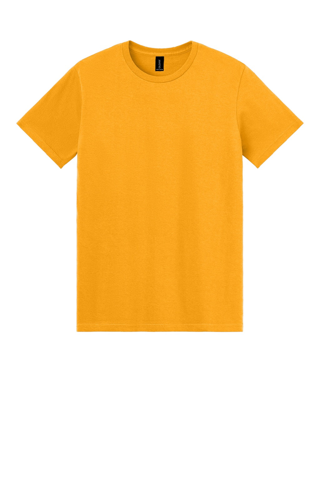 Gildan 3000 Mens Short Sleeve Crewneck T-Shirt Gold Flat Front