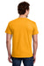 Gildan 3000 Mens Short Sleeve Crewneck T-Shirt Gold Model Back