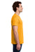 Gildan 3000 Mens Short Sleeve Crewneck T-Shirt Gold Model Side