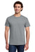 Gildan 3000 Mens Short Sleeve Crewneck T-Shirt Gravel Grey Model Front