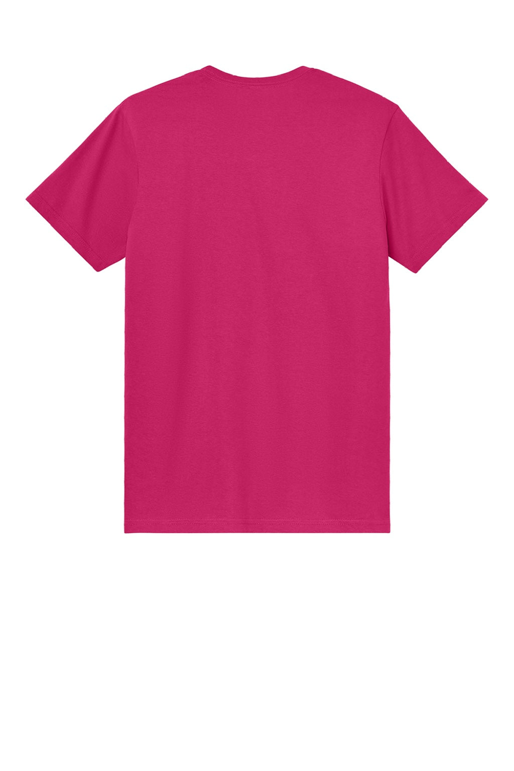 Gildan 3000 Mens Short Sleeve Crewneck T-Shirt Heliconia Pink Flat Back