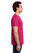 Gildan 3000 Mens Short Sleeve Crewneck T-Shirt Heliconia Pink Model Side