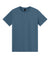 Gildan 3000 Mens Short Sleeve Crewneck T-Shirt Indigo Blue Flat Front