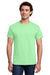 Gildan 3000 Mens Short Sleeve Crewneck T-Shirt Mint Green Model Front