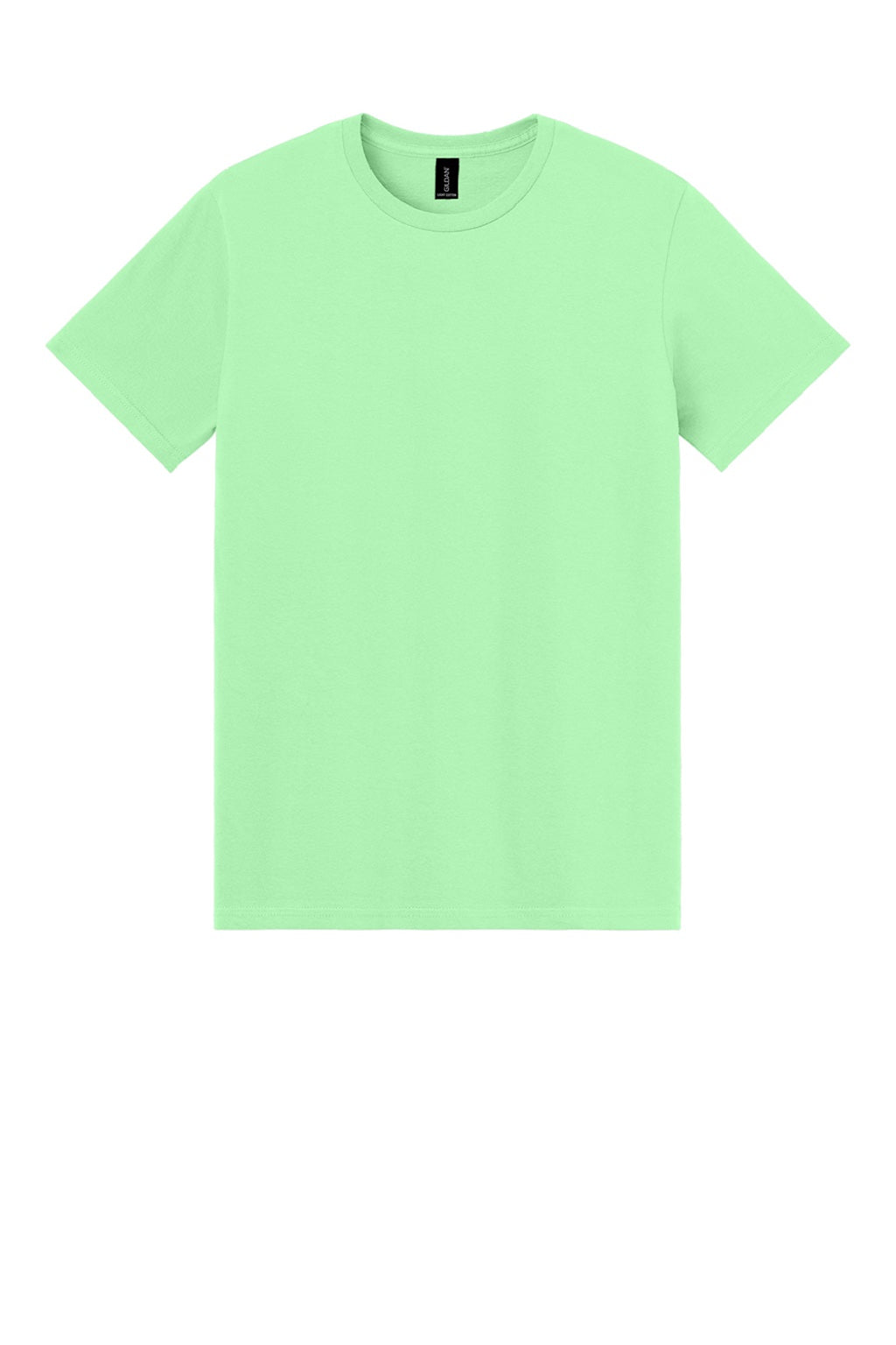Gildan 3000 Mens Short Sleeve Crewneck T-Shirt Mint Green Flat Front