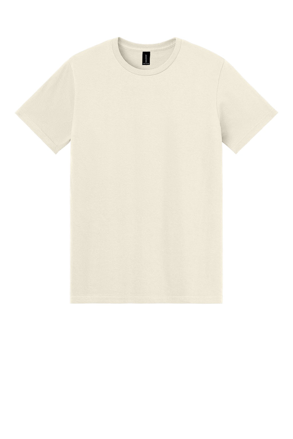 Gildan 3000 Mens Short Sleeve Crewneck T-Shirt Natural Flat Front
