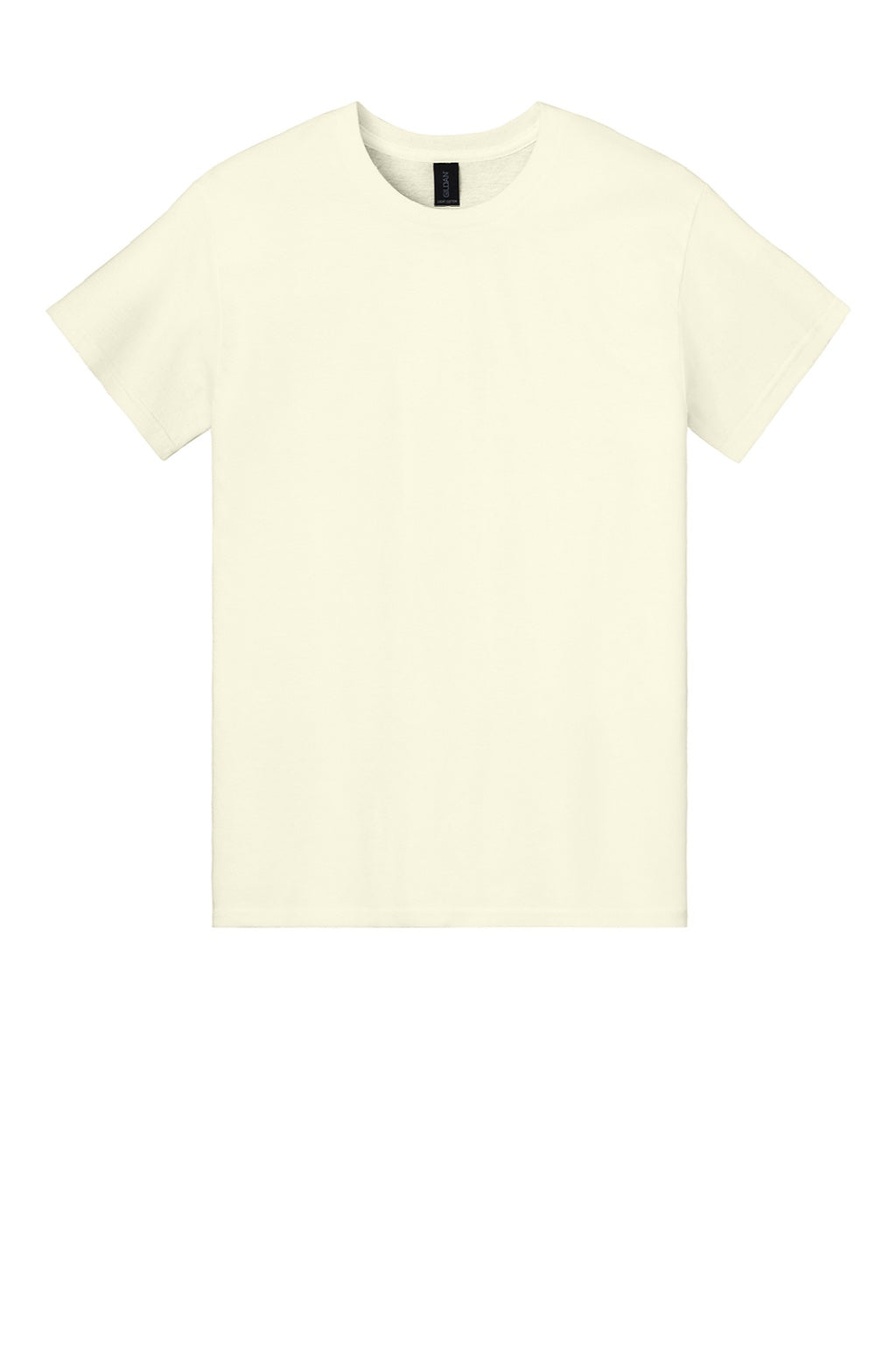 Gildan 3000 Mens Short Sleeve Crewneck T-Shirt Off White Flat Front