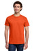 Gildan 3000 Mens Short Sleeve Crewneck T-Shirt Orange Model Front