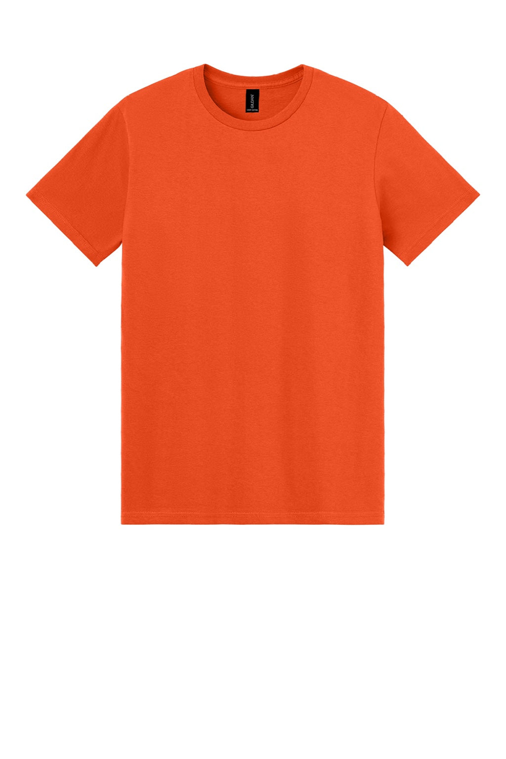Gildan 3000 Mens Short Sleeve Crewneck T-Shirt Orange Flat Front
