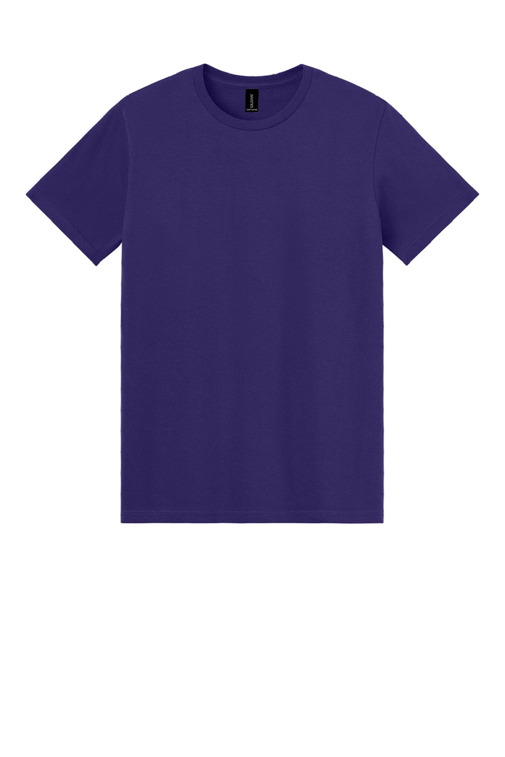 Gildan 3000 Mens Short Sleeve Crewneck T-Shirt Purple Flat Front