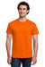 Gildan 3000 Mens Short Sleeve Crewneck T-Shirt Safety Orange Model Front
