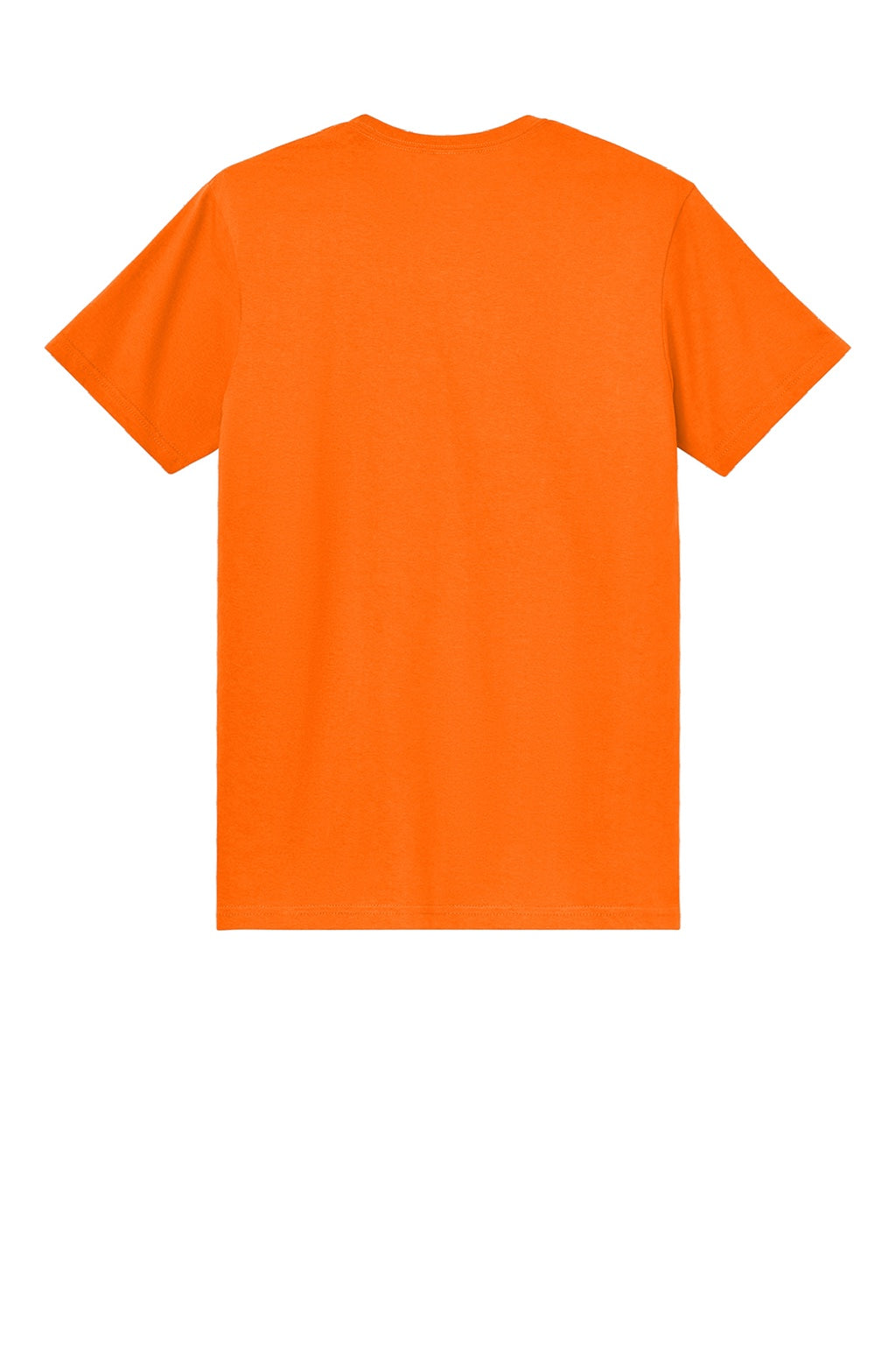 Gildan 3000 Mens Short Sleeve Crewneck T-Shirt Safety Orange Flat Back