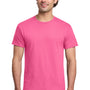 Gildan Mens Short Sleeve Crewneck T-Shirt - Safety Pink