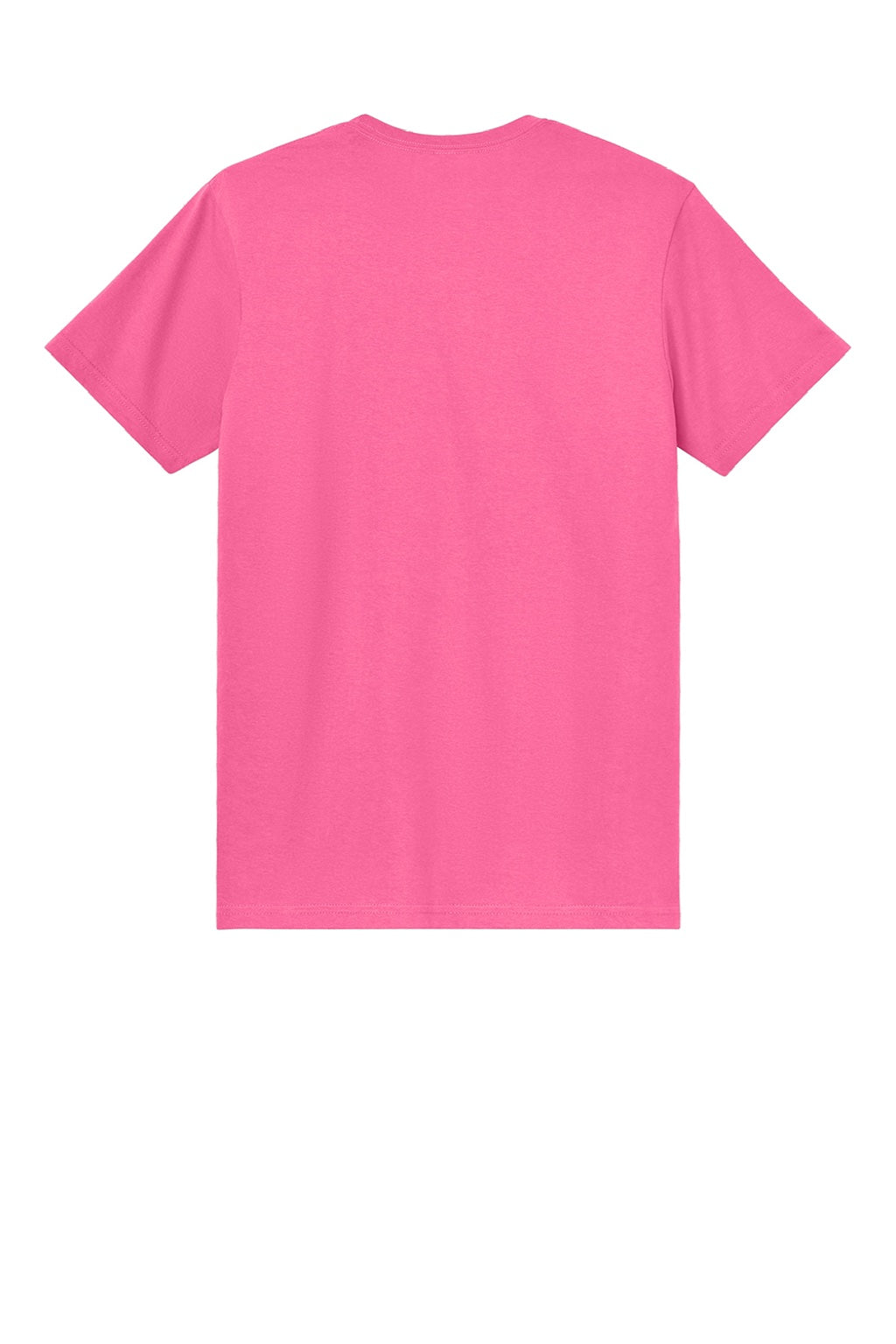 Gildan 3000 Mens Short Sleeve Crewneck T-Shirt Safety Pink Flat Back