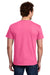 Gildan 3000 Mens Short Sleeve Crewneck T-Shirt Safety Pink Model Back