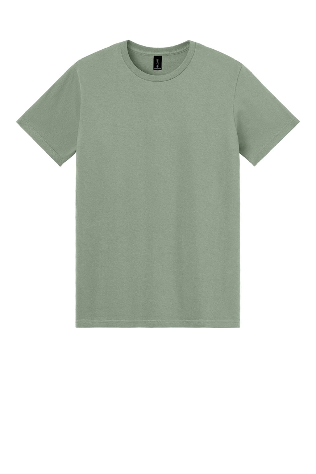 Gildan 3000 Mens Short Sleeve Crewneck T-Shirt Sage Green Flat Front