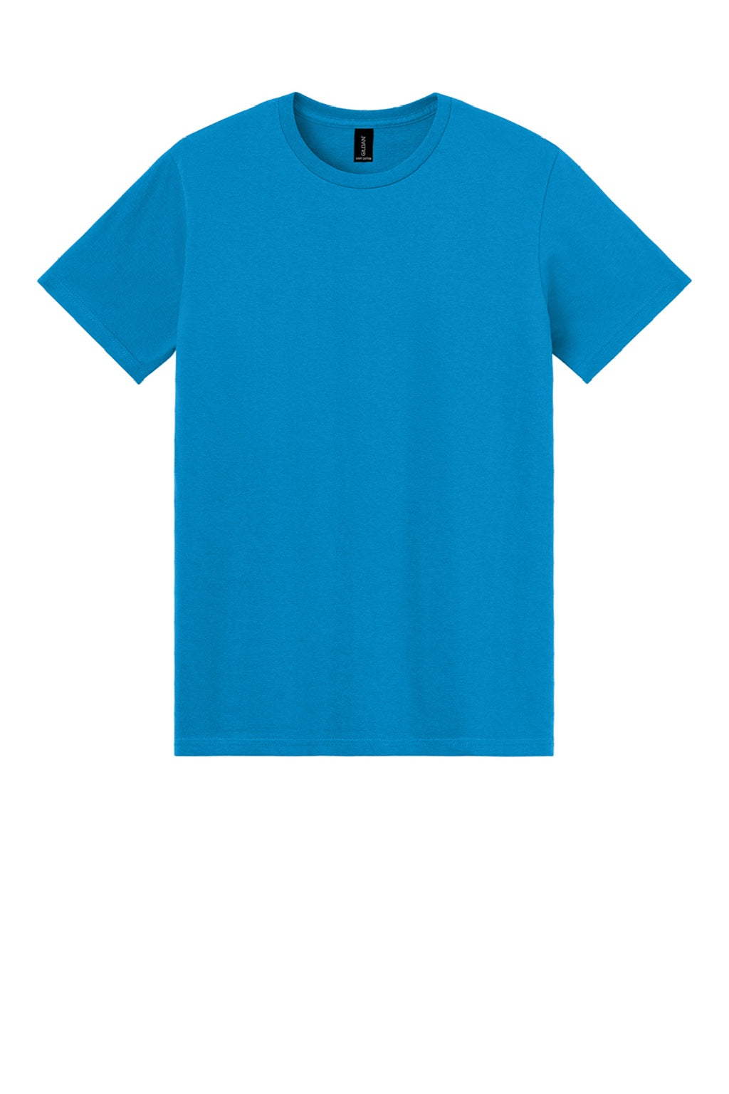 Gildan 3000 Mens Short Sleeve Crewneck T-Shirt Sapphire Blue Flat Front