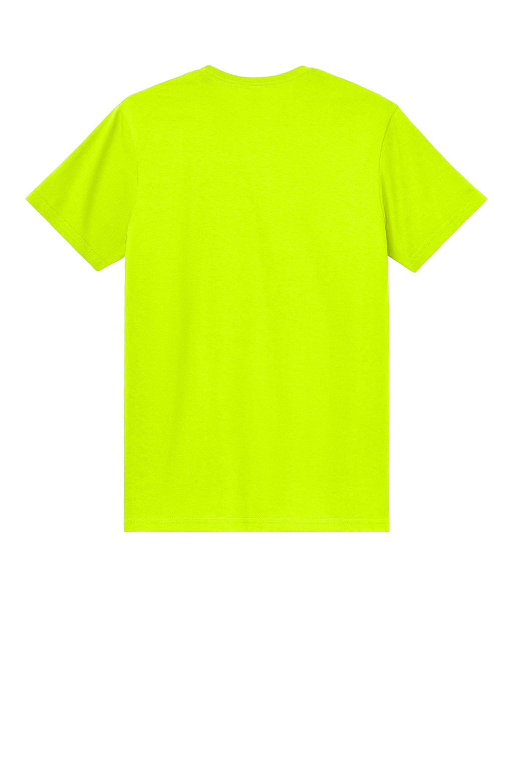 Gildan 3000 Mens Short Sleeve Crewneck T-Shirt Safety Green Flat Back