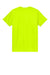Gildan 3000 Mens Short Sleeve Crewneck T-Shirt Safety Green Flat Back
