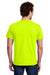 Gildan 3000 Mens Short Sleeve Crewneck T-Shirt Safety Green Model Back