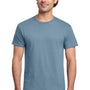 Gildan Mens Short Sleeve Crewneck T-Shirt - Stone Blue