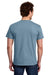 Gildan 3000 Mens Short Sleeve Crewneck T-Shirt Stone Blue Model Back