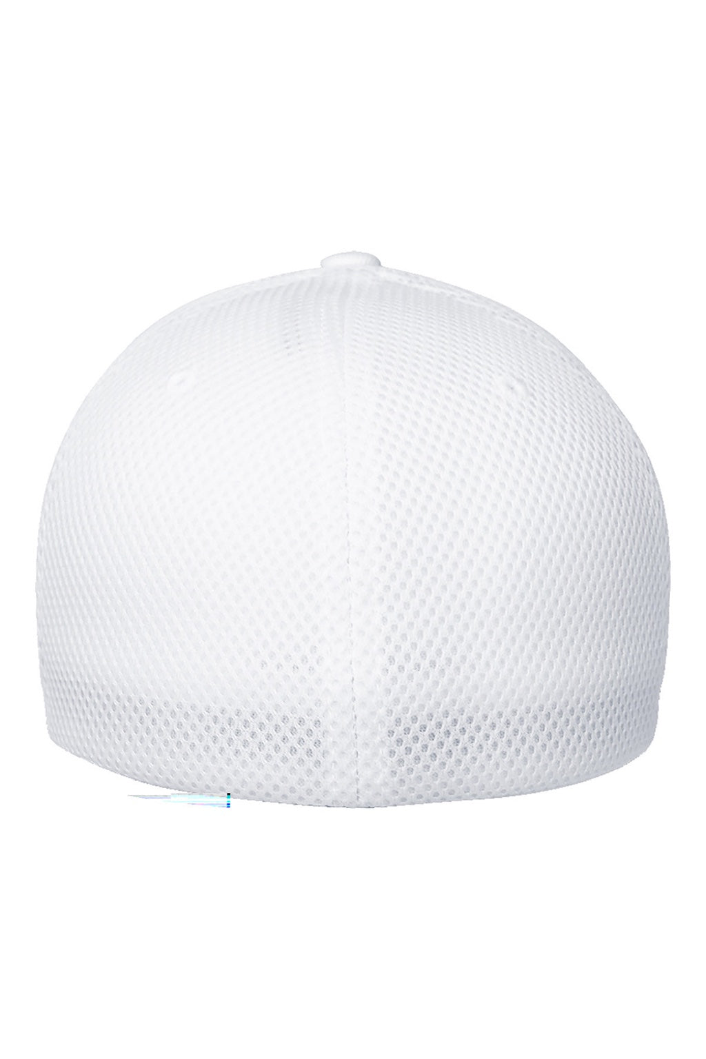 Flexfit Hats 6533 Mens Stretch Fit Hat White Flat Back
